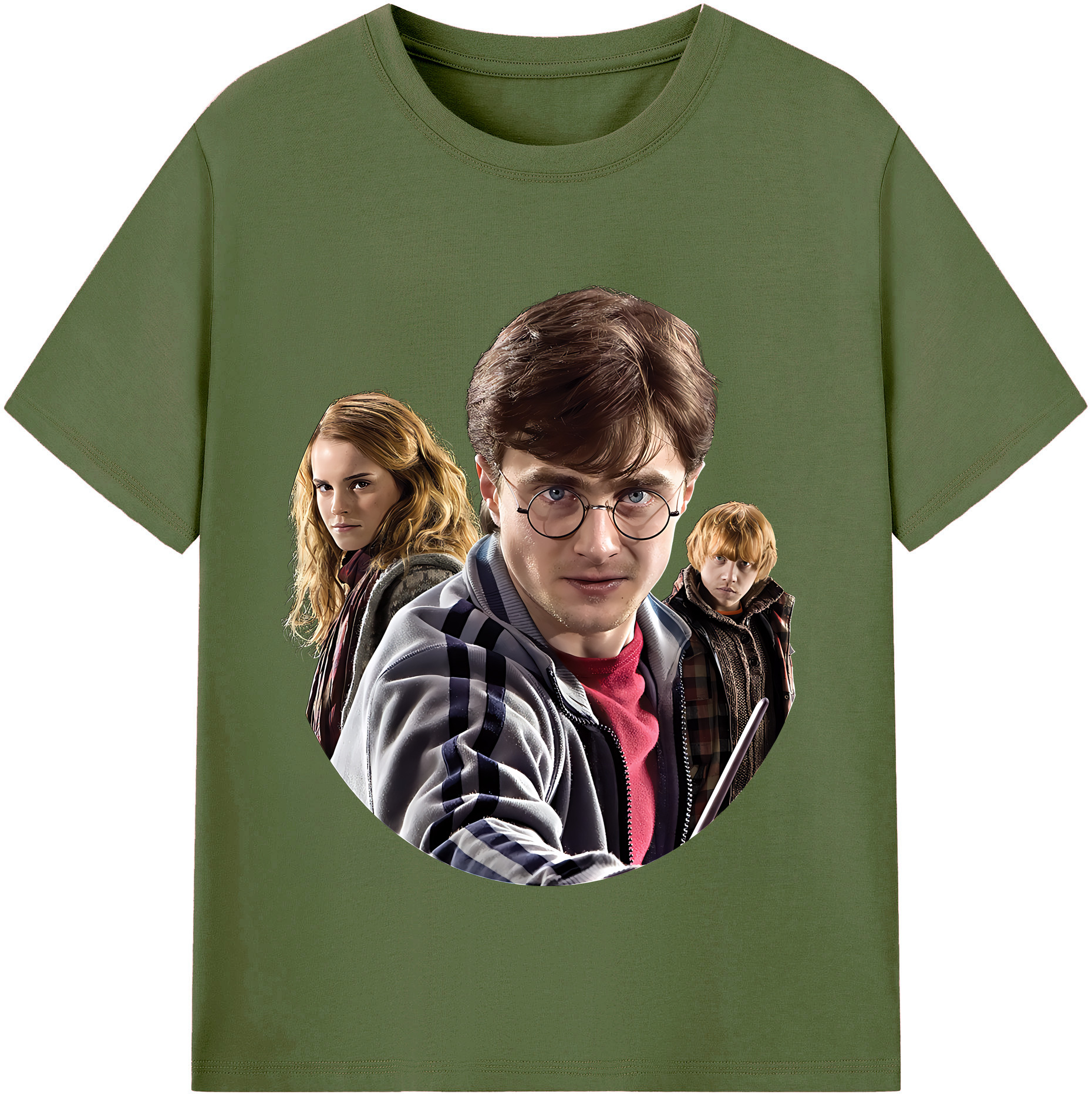 （画像用） Harry Potter ハリー・ポッターシリーズ 綿100％半袖Tシャツ（フロントプリント）